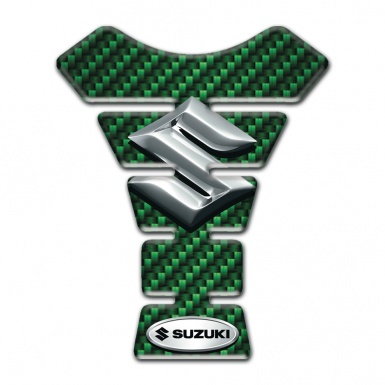 Suzuki Tank Fuse Nodel with Green Carbon Style 