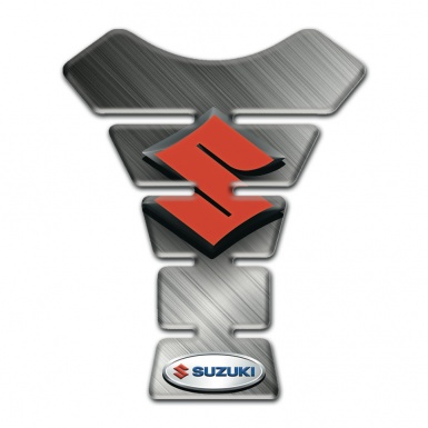 Suzuki Tank Protector Matte Surface Base and Red Logo 