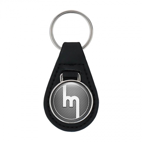 Mazda Keychain Leather Light Carbon White Edition