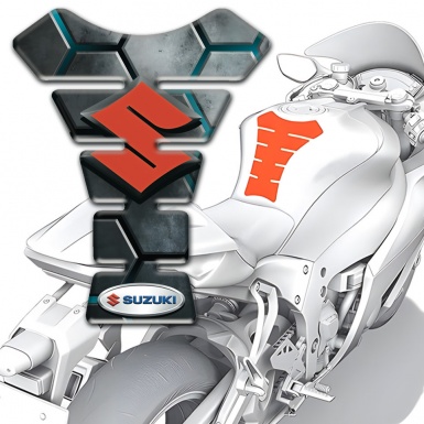 Suzuki Tank Fuse Model with Turquoise Channels Design 