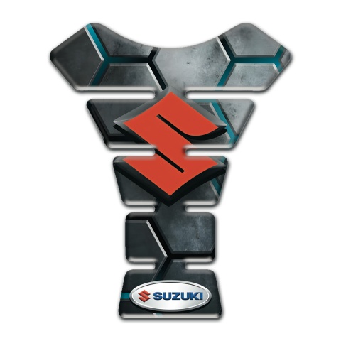 Suzuki Tank Fuse Model with Turquoise Channels Design 