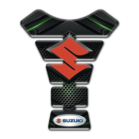 Suzuki Tank Pad Protector Model with Green Shadow Style 
