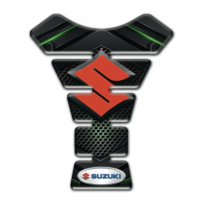 Suzuki Tank Pad Protector Model with Green Shadow Style 