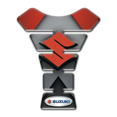 Suzuki Tank Fuse Model with Gray Red decoration 