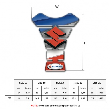 Suzuki Tank Guard Pads Model with Colorful Base 