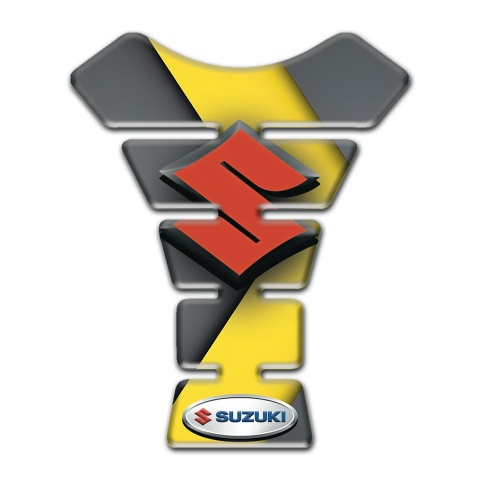 Suzuki Tank Fuse Base with Gray Yellow Decoration 