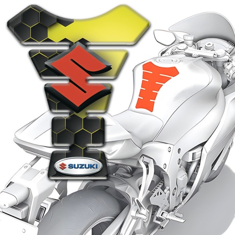 Suzuki Tank Protector High-Quality Type with Red Logo 