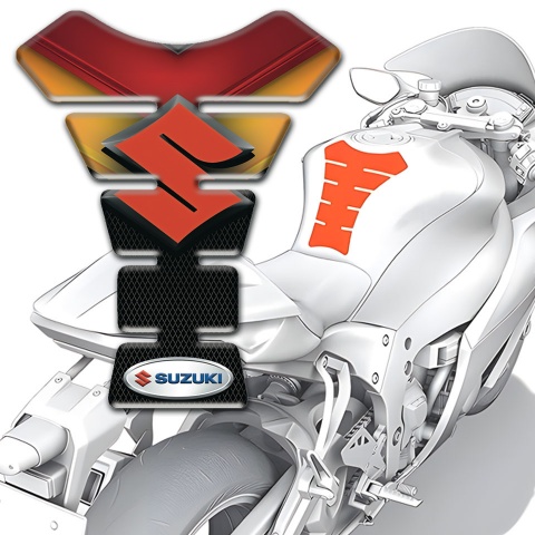 Suzuki Tank Fuse Fire Colors Motif Model 
