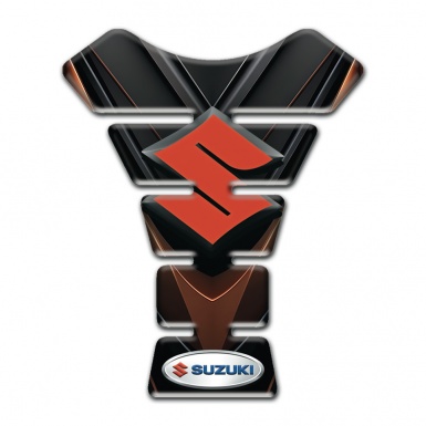 Suzuki Tank Protector Model with Black Brown Decoration 