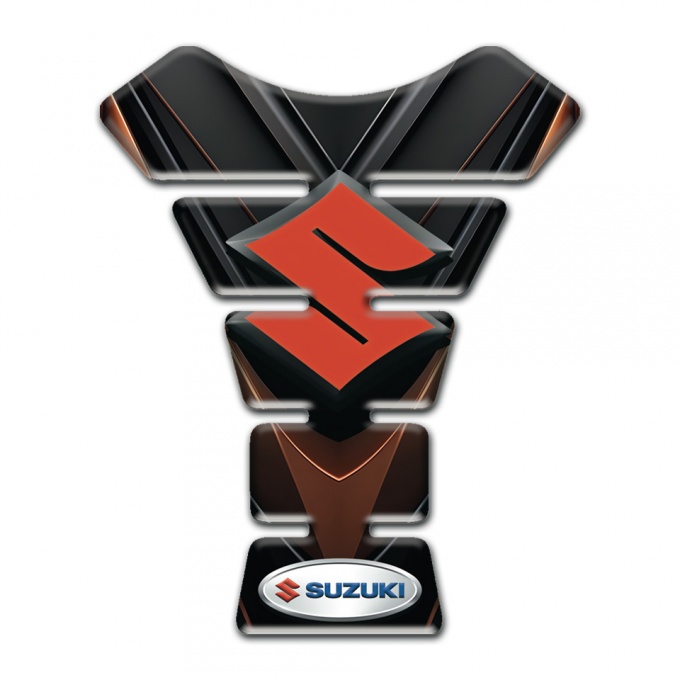 Suzuki Tank Protector Model with Black Brown Decoration 