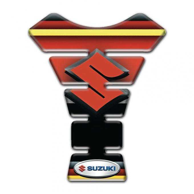 Suzuki Tank Pad Protector Colorful Vision Red Logo 