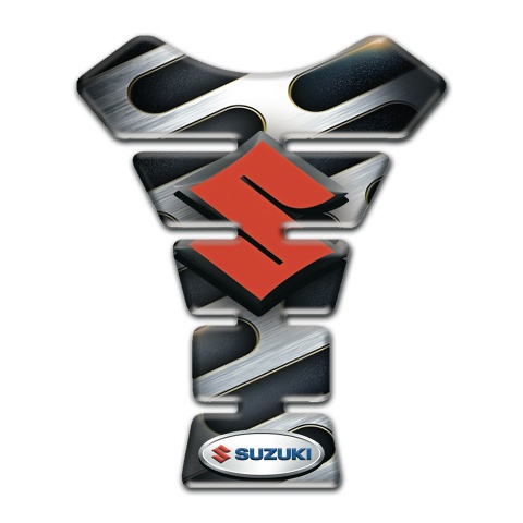 Suzuki Tank Pad Protector Model with Metal Element Design 