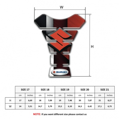 Suzuki Tank Fuse Vertical Colors Decoration Style 