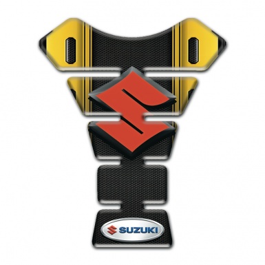 Suzuki Tank Protector Stylish Model with Black Yellow Design 