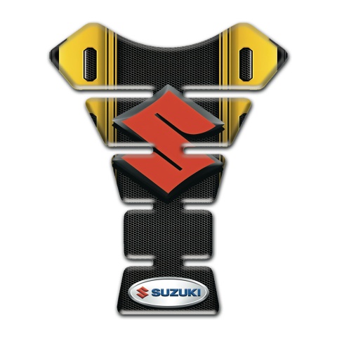 Suzuki Tank Protector Stylish Model with Black Yellow Design 