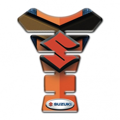 Suzuki Tank Protector Model with Oarange motive Style 