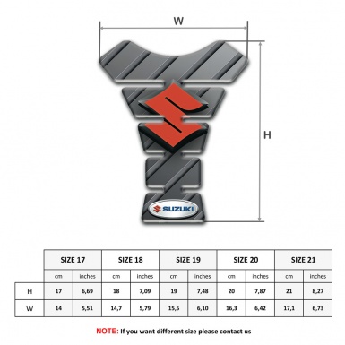 Suzuki Tank Protector Model with Stylish Gray Design 