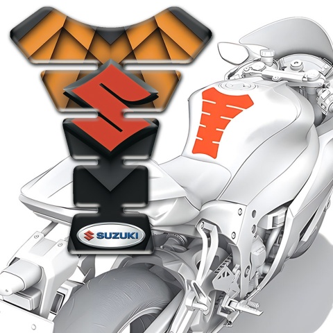 Suzuki Tank Pad Motorbike Premium Quality Model with Stylish Design 