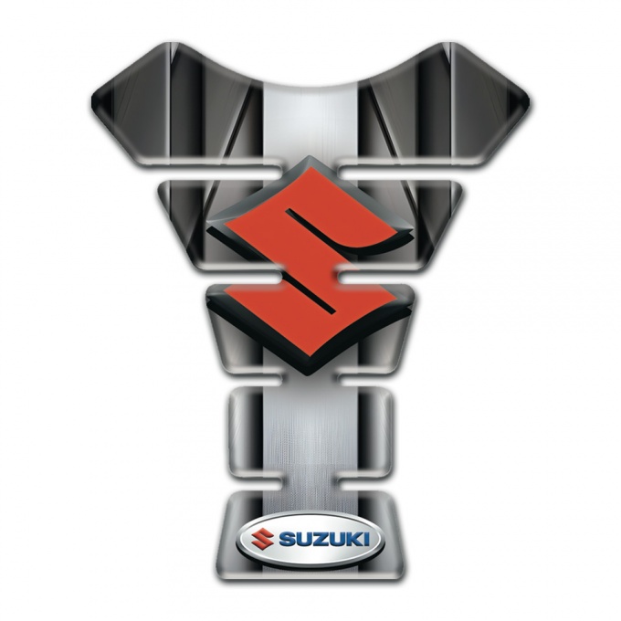Suzuki Tank Protector Aluminium Cetral Tape Design 