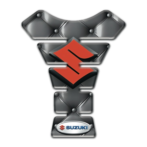 Suzuki Tank Pad Protector Model with Gray Leather Effect 