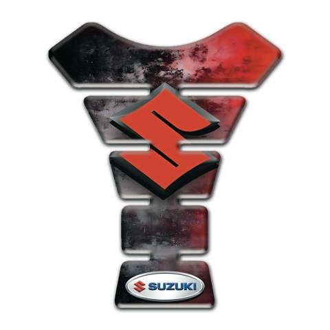 Suzuki Tank Fuse Mixed Colors Base Orange Logo Style 