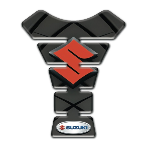 Suzuki Tank Pad Motorbike Gray with Black Lines Decoration Type 
