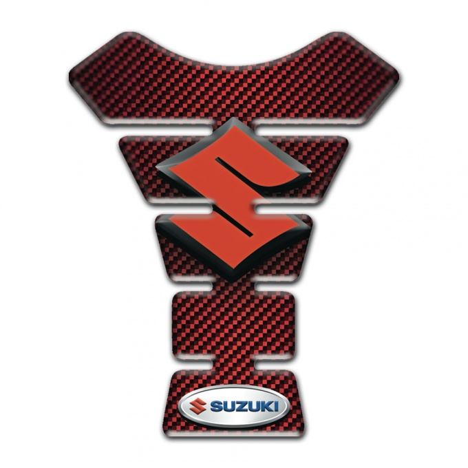 Suzuki Tank Protector red Carbon Version 