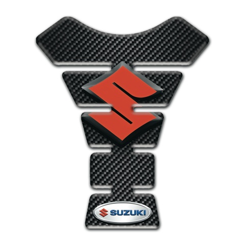 Suzuki Tank Guard Pads Black Carbon Version 