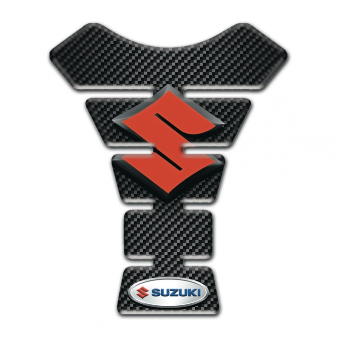 Suzuki Tank Guard Pads Black Carbon Version 