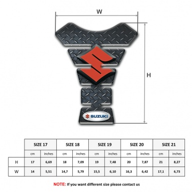 Suzuki Tank Guard Pads Rough Effect Version 