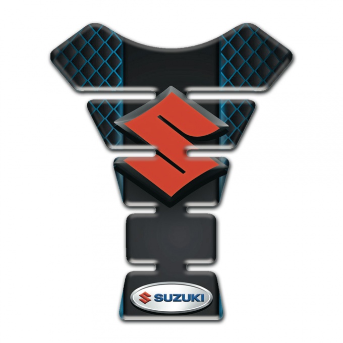 Suzuki Tank Pad Motorbike Neon Mesh effect Version 