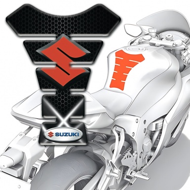 Suzuki Tank Pad Protector High-Quality White Lights effect 