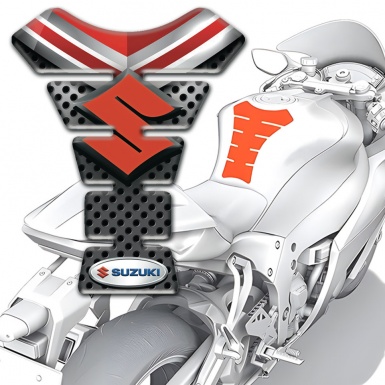 Suzuki Tank Protector Premium Quality Design with Orange Logo Design 
