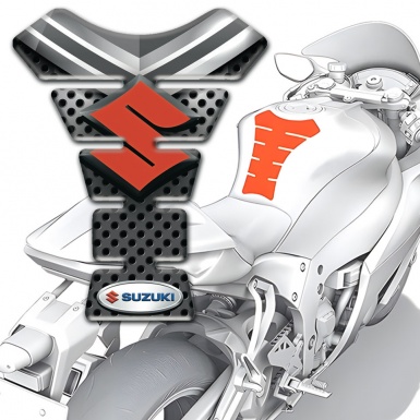 Suzuki Tank Pad Motorbike Premium Quality Silicone Sticker 