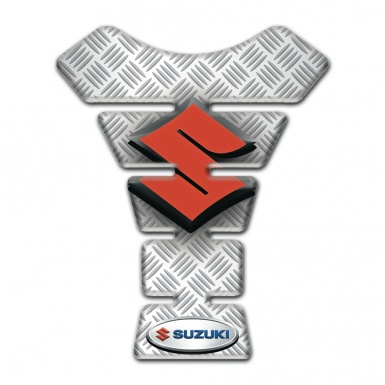Suzuki Tank Guard Pads Gray White Details Base Style 