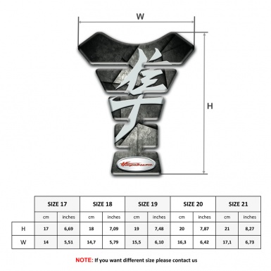 Suzuki Tank Guard Pads Mixed Gray Black Base Hayabusa Edition