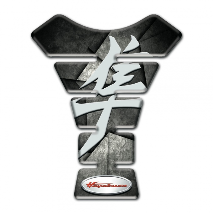 Suzuki Tank Guard Pads Mixed Gray Black Base Hayabusa Edition