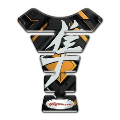 Suzuki Tank Guard Pads Yellow Rhombus Design hayabusa Style 