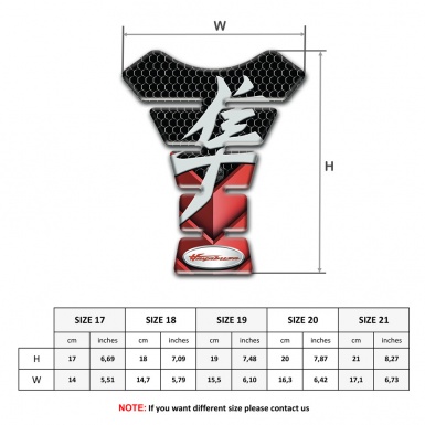 Suzuki Tank Pad Motorbike Hayabusa Model 