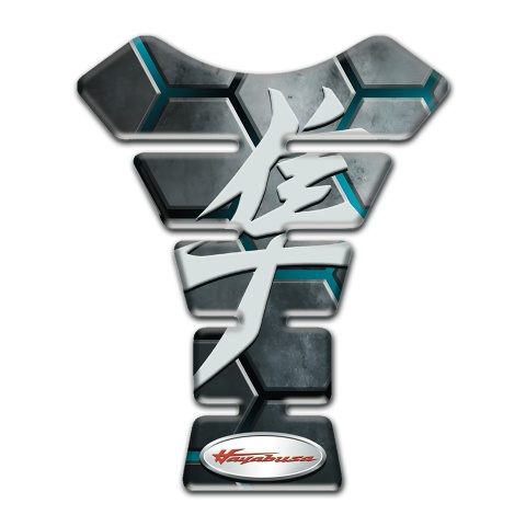 Suzuki Tank Protector Turquoise Channels Base Hayabusa Style 