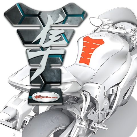 Suzuki Tank Protector Turquoise Channels Base Hayabusa Style 