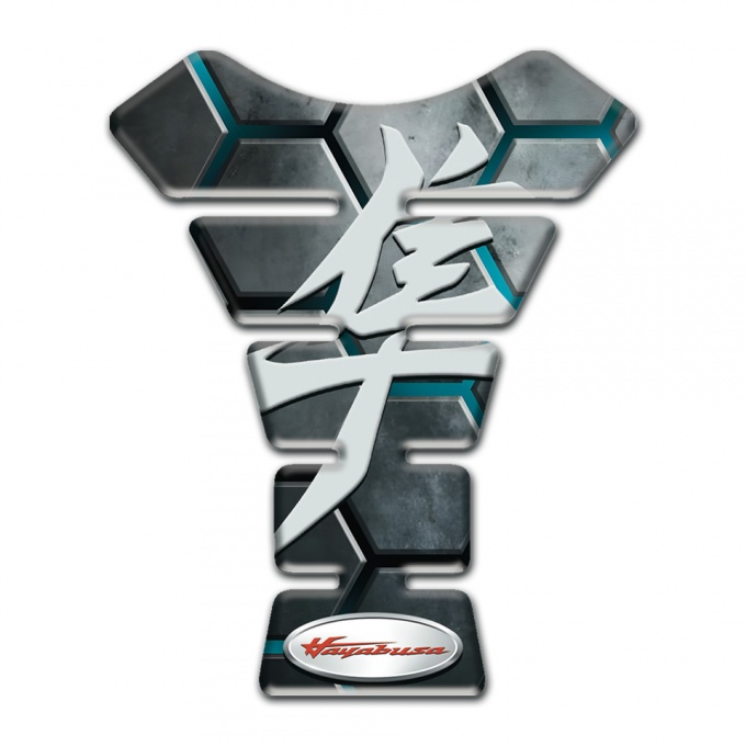 Suzuki Tank Protector Turquoise Channels Base Hayabusa Style 