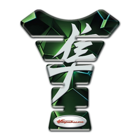 Suzuki Tank Protector Green Diamond Effect Hayabusa Model 