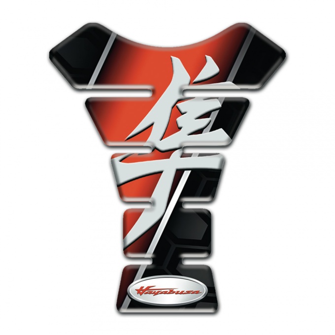 Suzuki Tank Guard Pads Black Red Decoration base hayabusa Style 