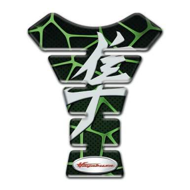 Suzuki Tank Fuse Black with Green Patterns Base Hayabus Edition 