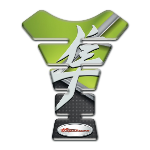 Suzuki Tank Guard Pads Green Black Print hayabusa Style 