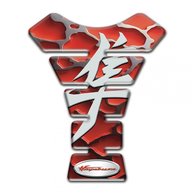 Suzuki Tank Pad Motorbike Red Clouds base Hayabusa Model 