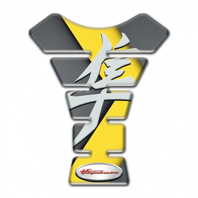 Suzuki Tank Protector Gray Yellow Decoration Hayabusa Design 