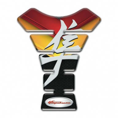 Suzuki Tank Pad Motorbike Fire Colors design Hayabusa Model 