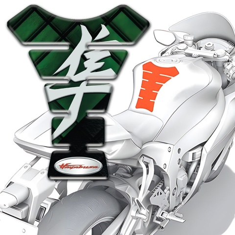 Suzuki Tank Protector Dark Green Parts base Hayabusa Style 